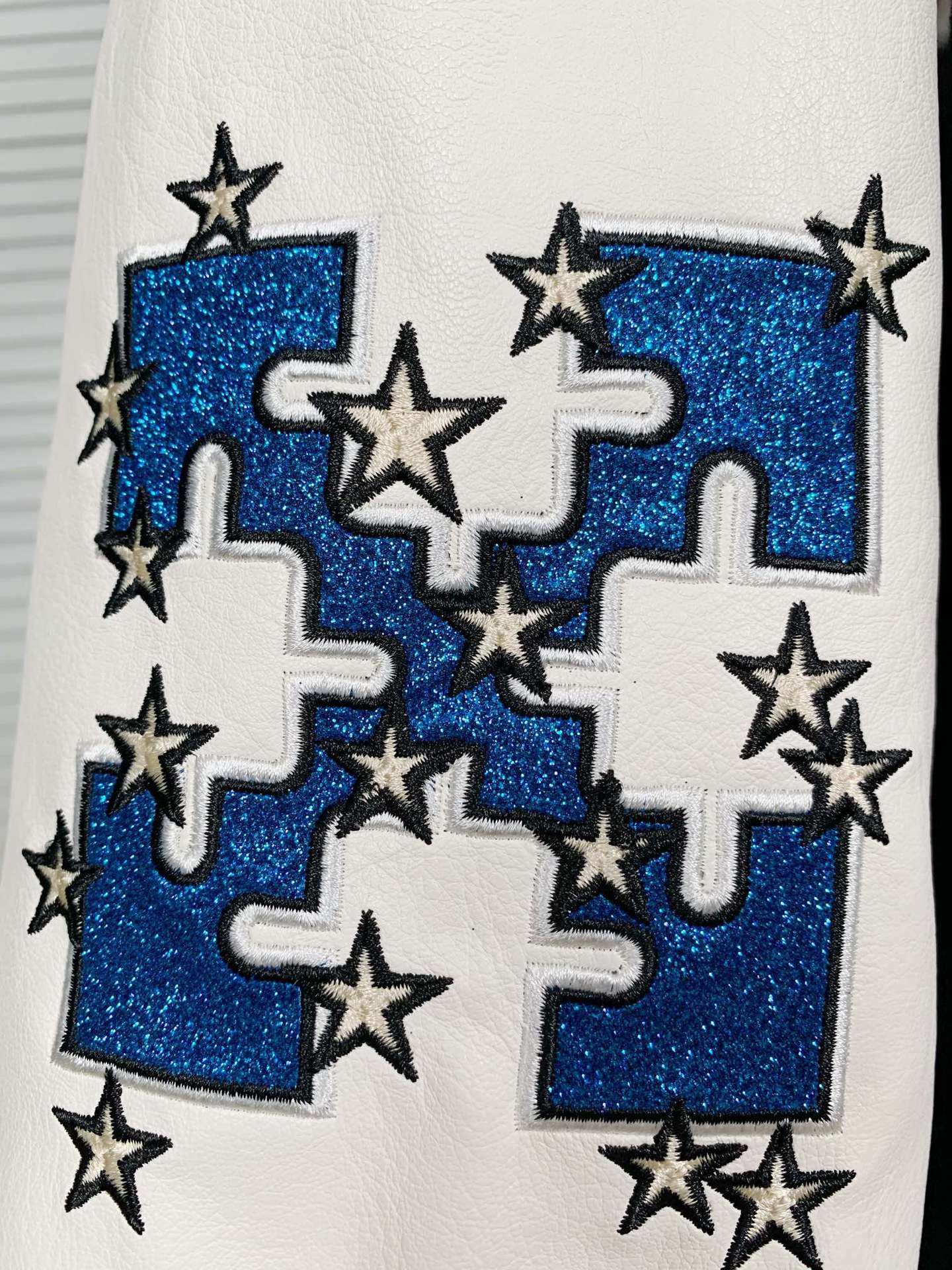 Off white Ow Black/ivory bomber jacket