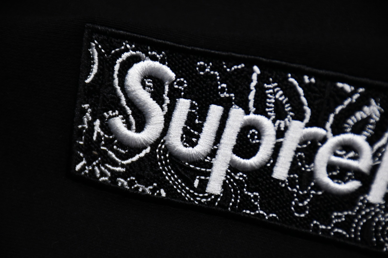 Suprem3 FW19 Week 16 Bandana Box Logo Hooded Sweatshirt