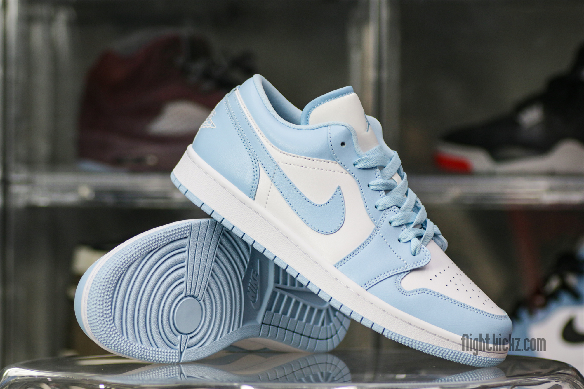 Air Jordan 1 Retro Low White Ice Blue