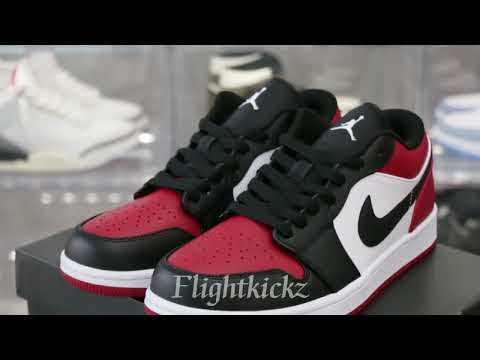 Air Jordan 1 Low Bred Toe 2021