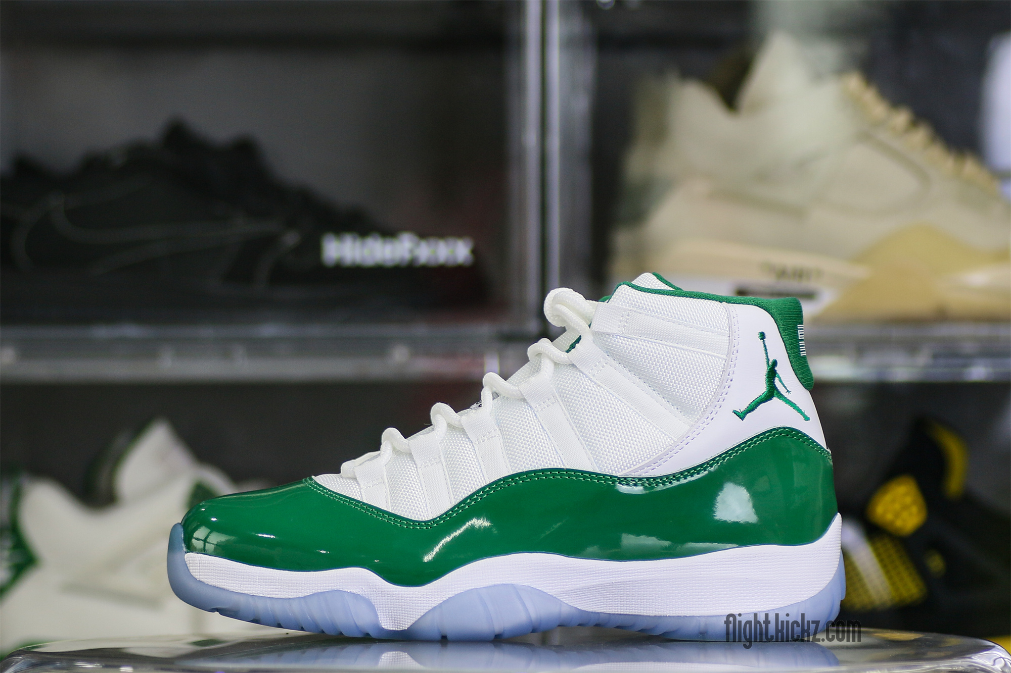Air Jordan 11 Retro White And Green Oxidized
