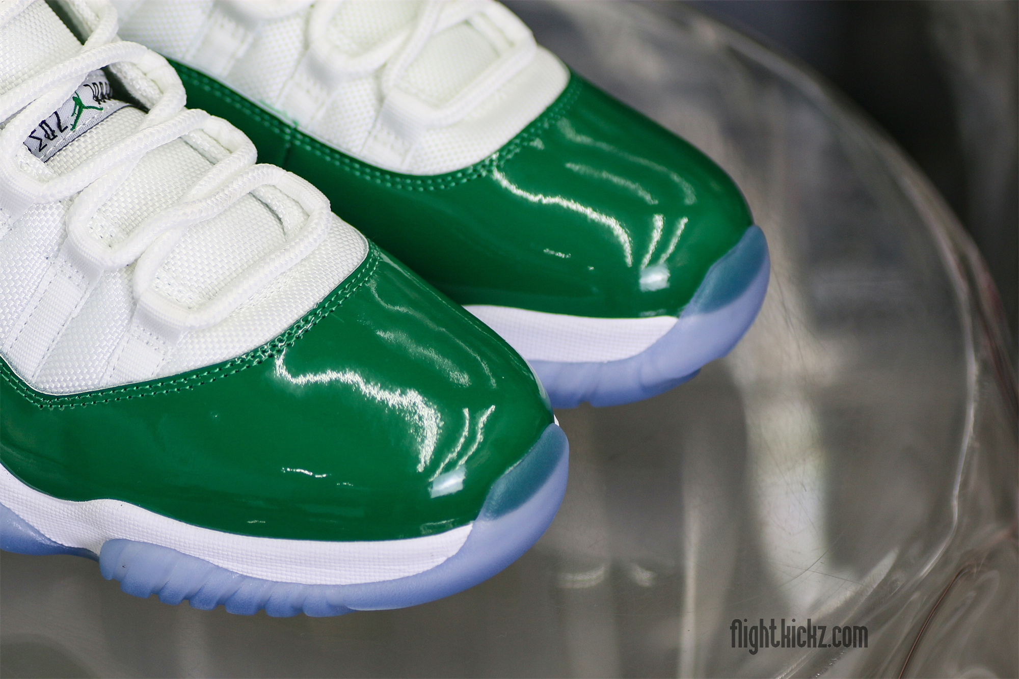Air Jordan 11 Retro White And Green Oxidized
