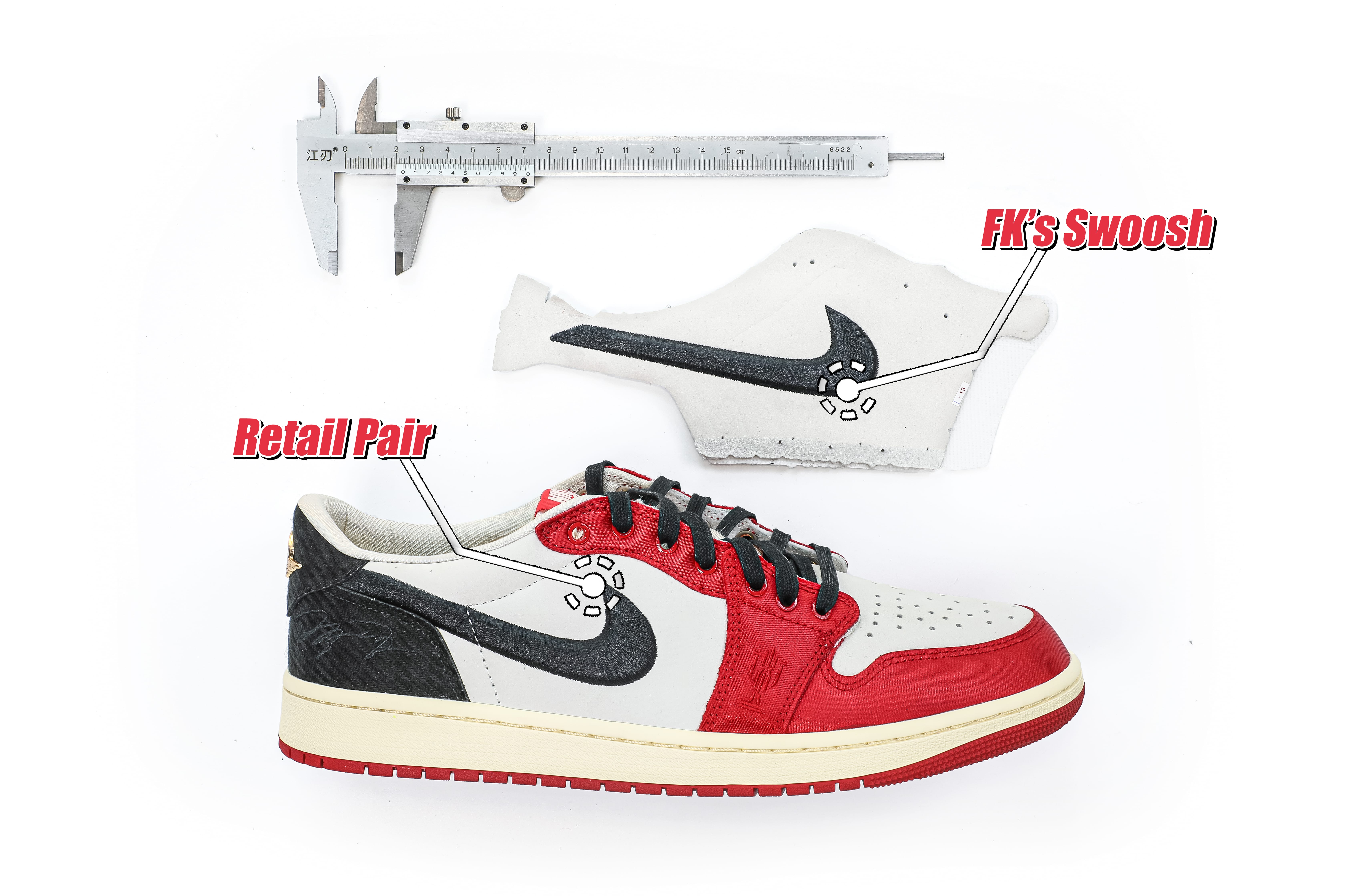 Trophy Room X Air Jordan 1 Retro Low OG SP Away 2024（LN5 A1 Batch）