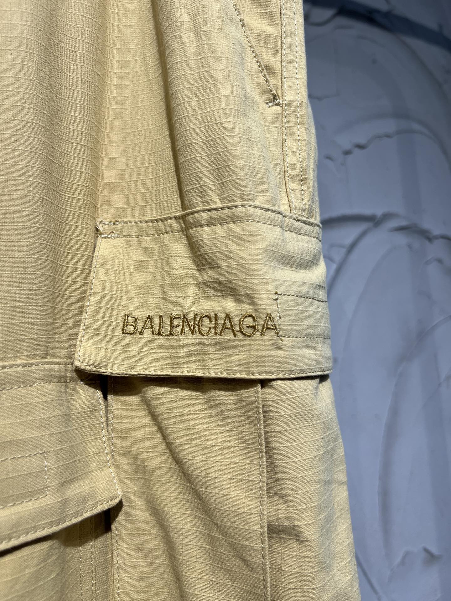 Balancig@ Men’s Blue Patched Cotton Cargo Pants