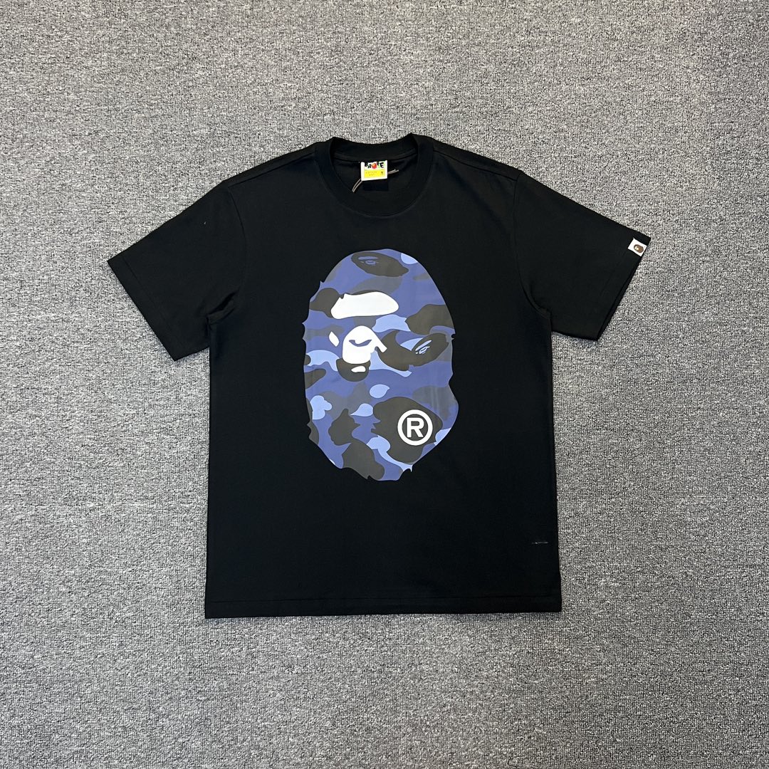BAPE Blue Color Camo By Bathing Tee