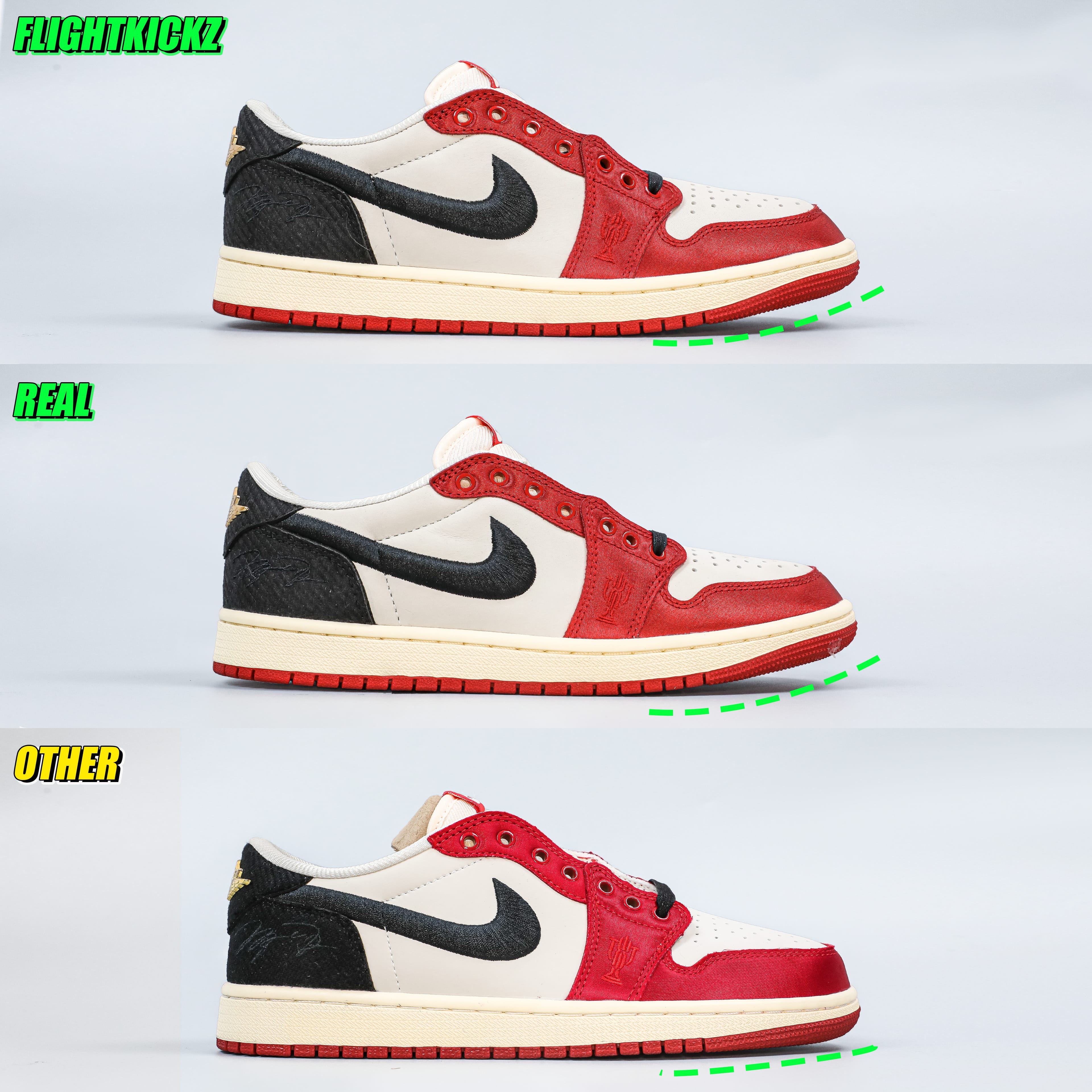 Trophy Room X Air Jordan 1 Retro Low OG SP Away 2024（LN5 A1 Batch）