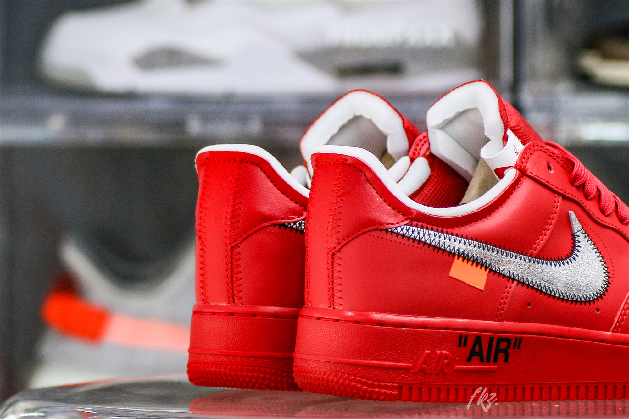 Nike Off-White Air Force 1 AF1 University Red