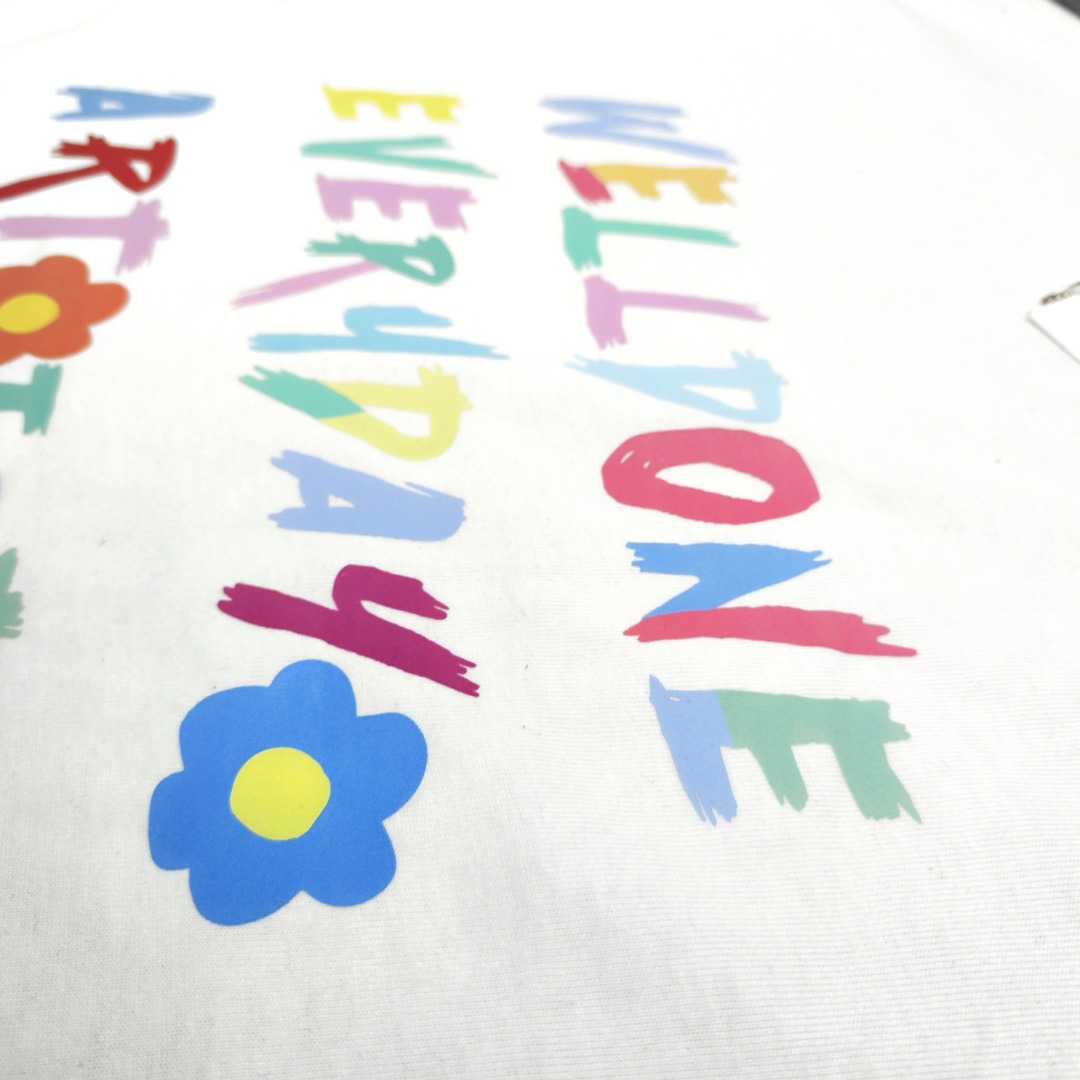 WE11D0NETRACK New Colorful Hand-Painted Graffiti T-Shirt