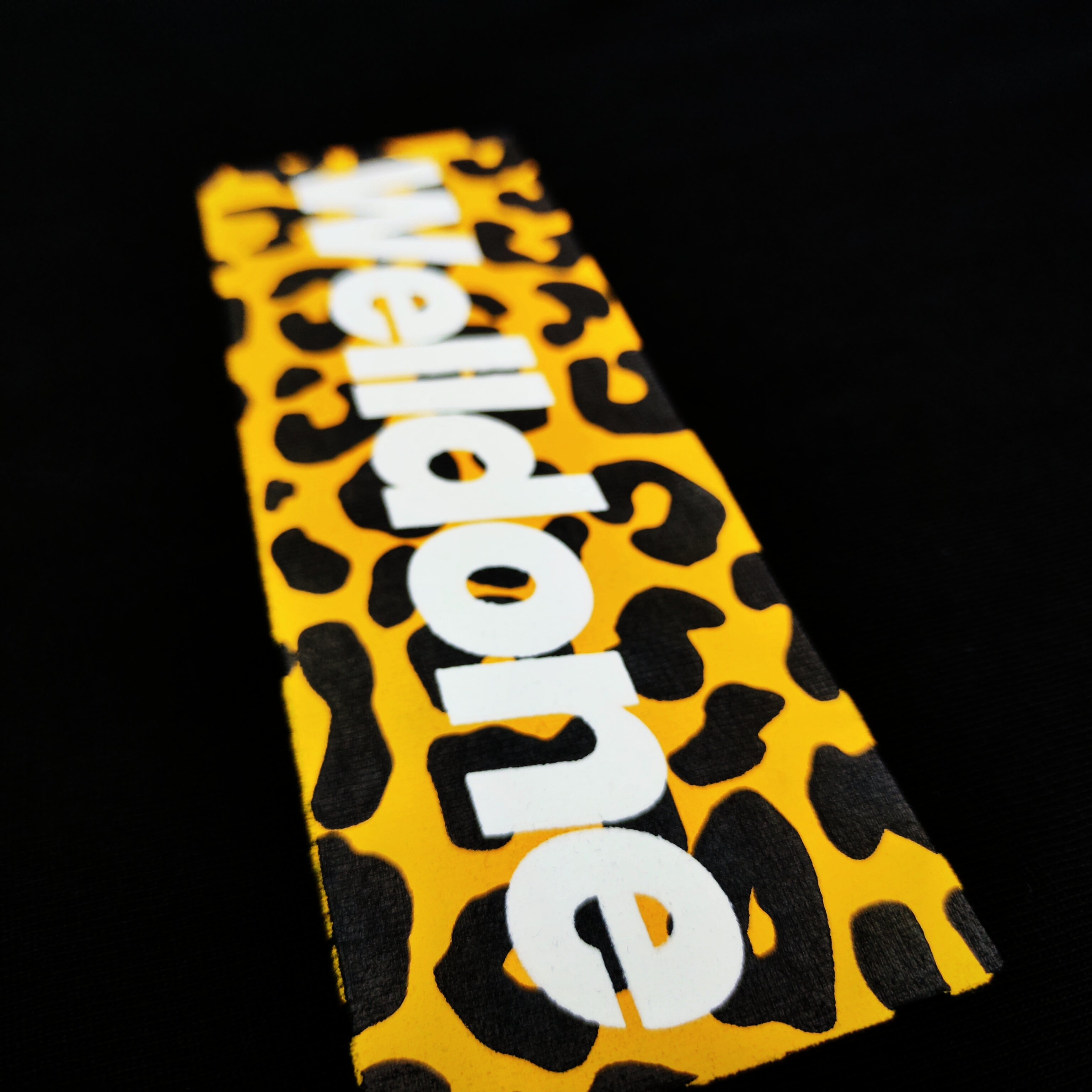 WE11D0NETRACK Leopard print Box Log T-Shirt