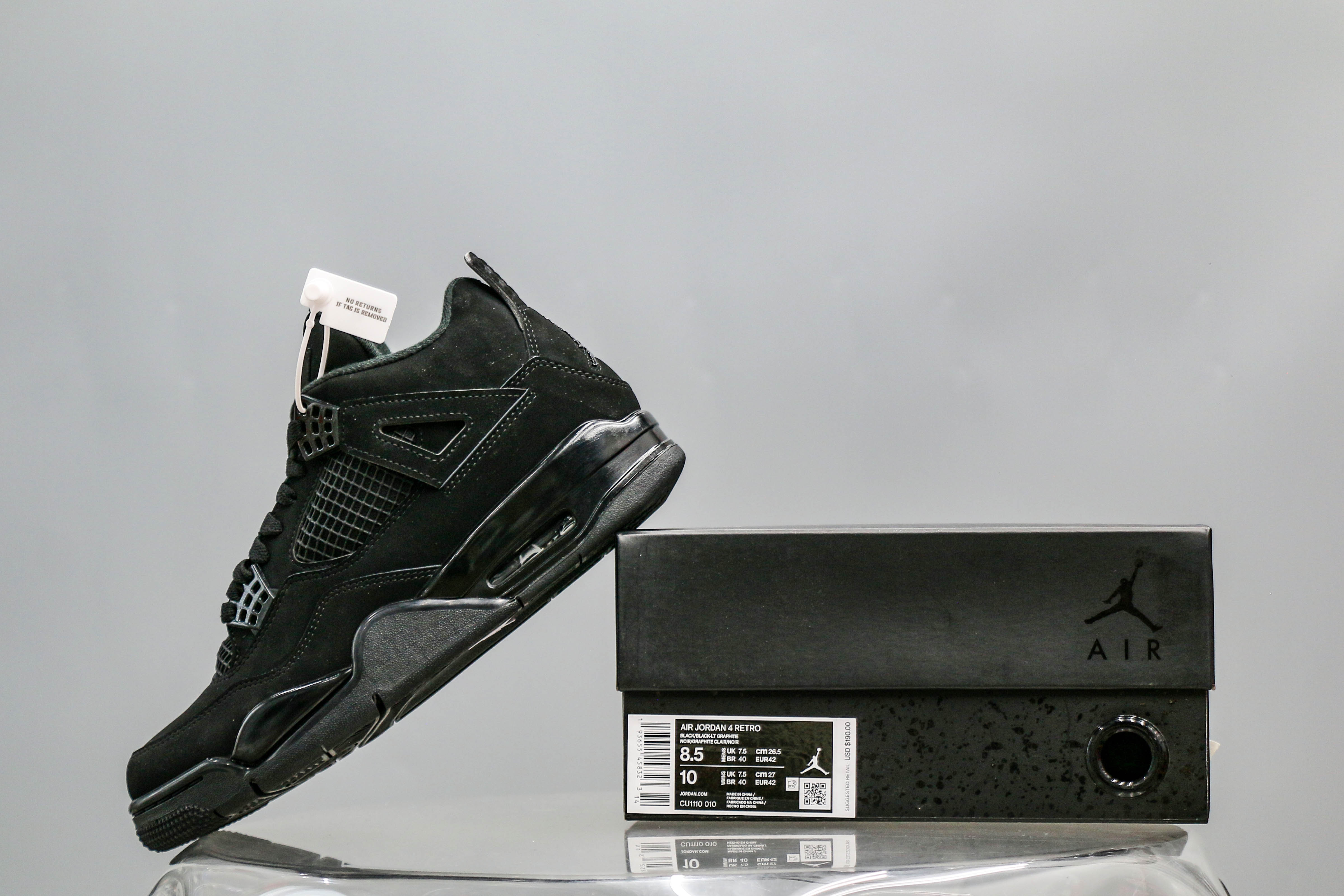 Air Jordan 4 Retro ‘Black Cat’ 2020 (A2 Batch)
