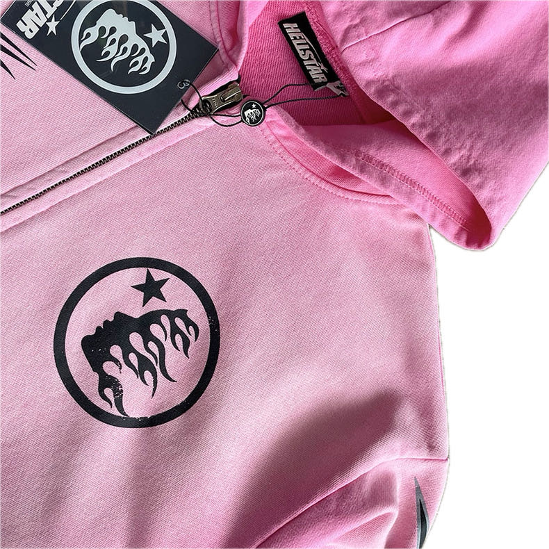 Hell$tar Studios vintage washed hoodie Pink