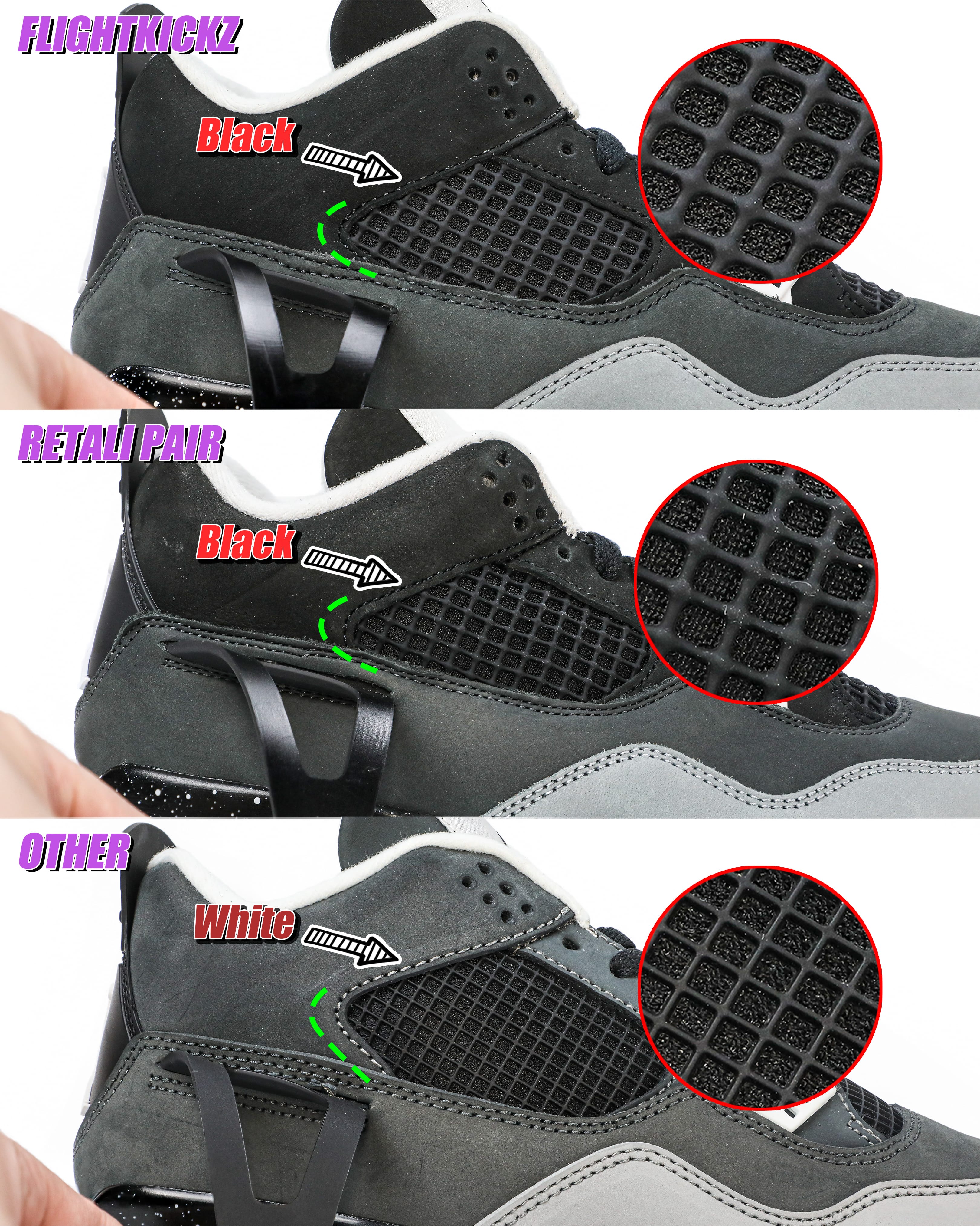 Air Jordan 4 Retro Fear Pack 2024 (Ln5 A1)