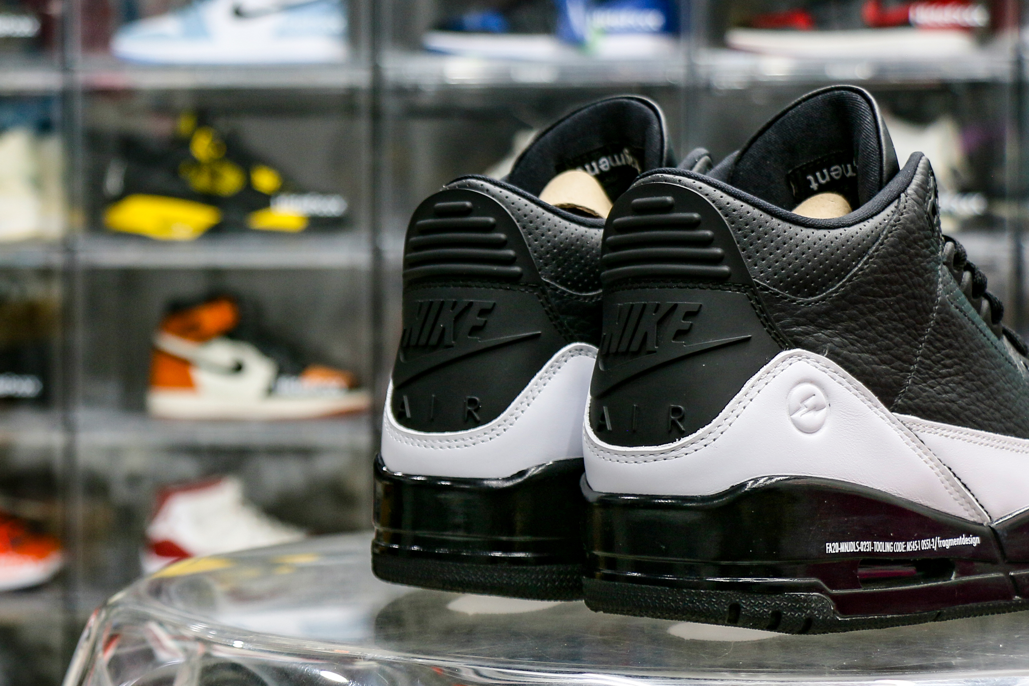 Fragment x x Air Jordan 3 Black Sample