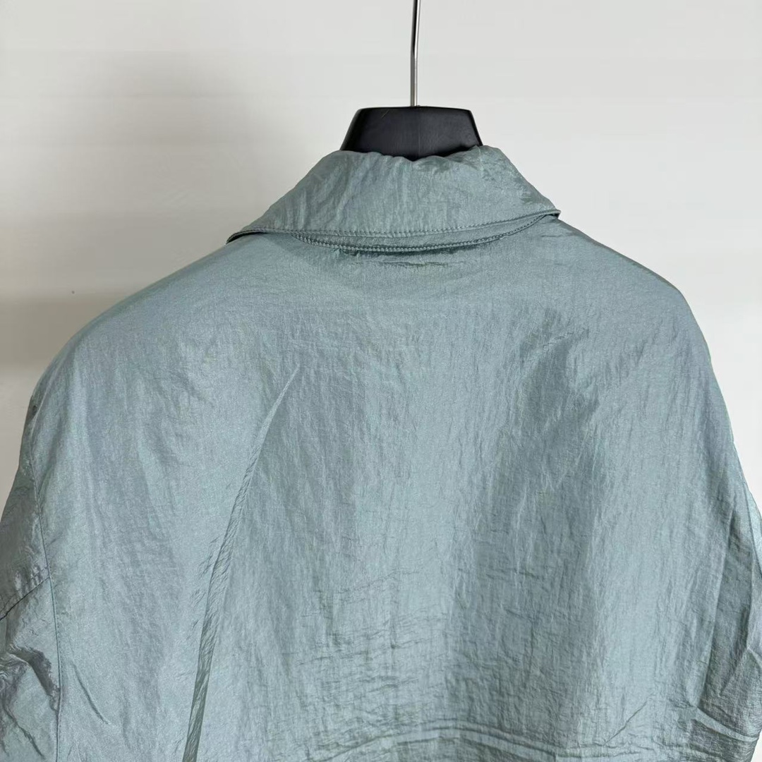 Stone 1sland Single-breasted cotton jacket