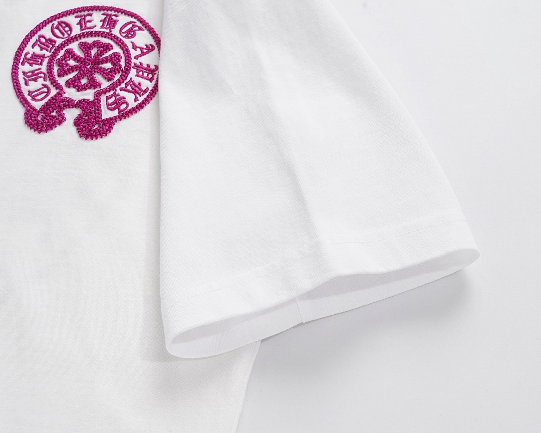 Ch*0me He**ts t-shirt 2025 appliqué heavy embroidery tee