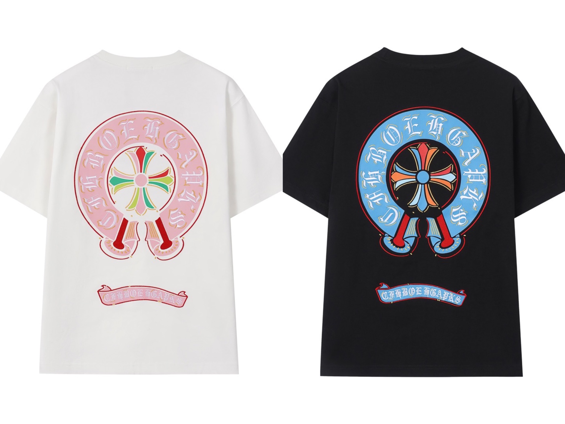 Ch*0me He**ts t-shirt 2025 appliqué heavy embroidery tee