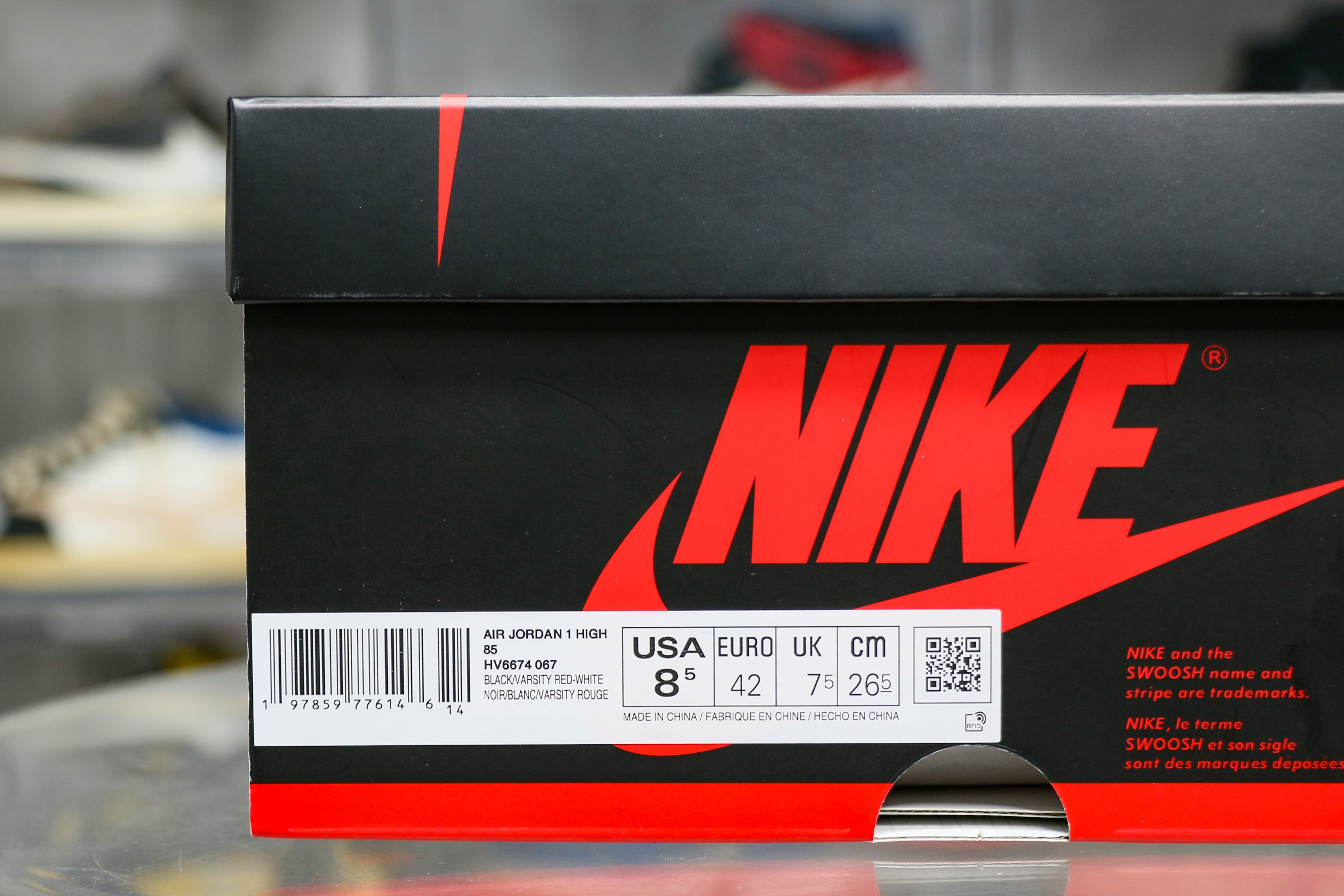 Jordan 1 Retro High 85 OG Bred Banned 2025（Ln5 A1）