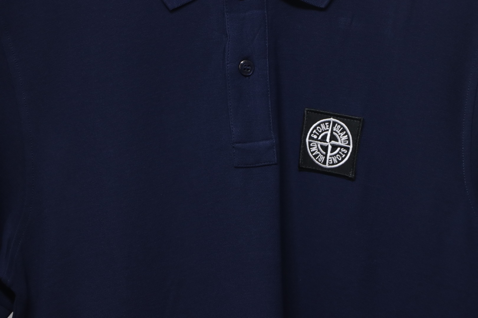 t0ne Island Stone Island Junior Diagonal Fleece Polo T-shirt