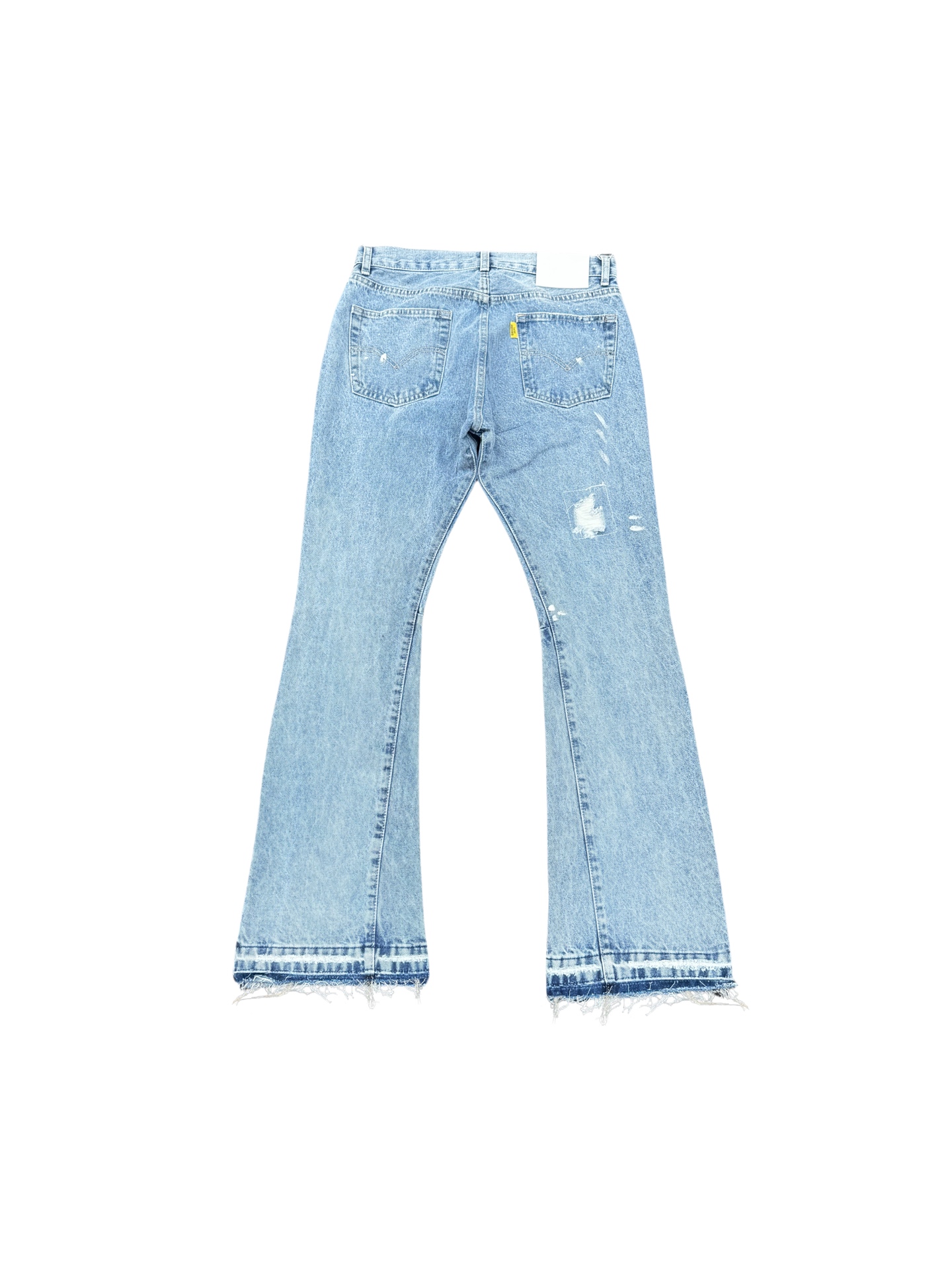 GALLERY.DEPT Distressed Patchwork Flared Jeans