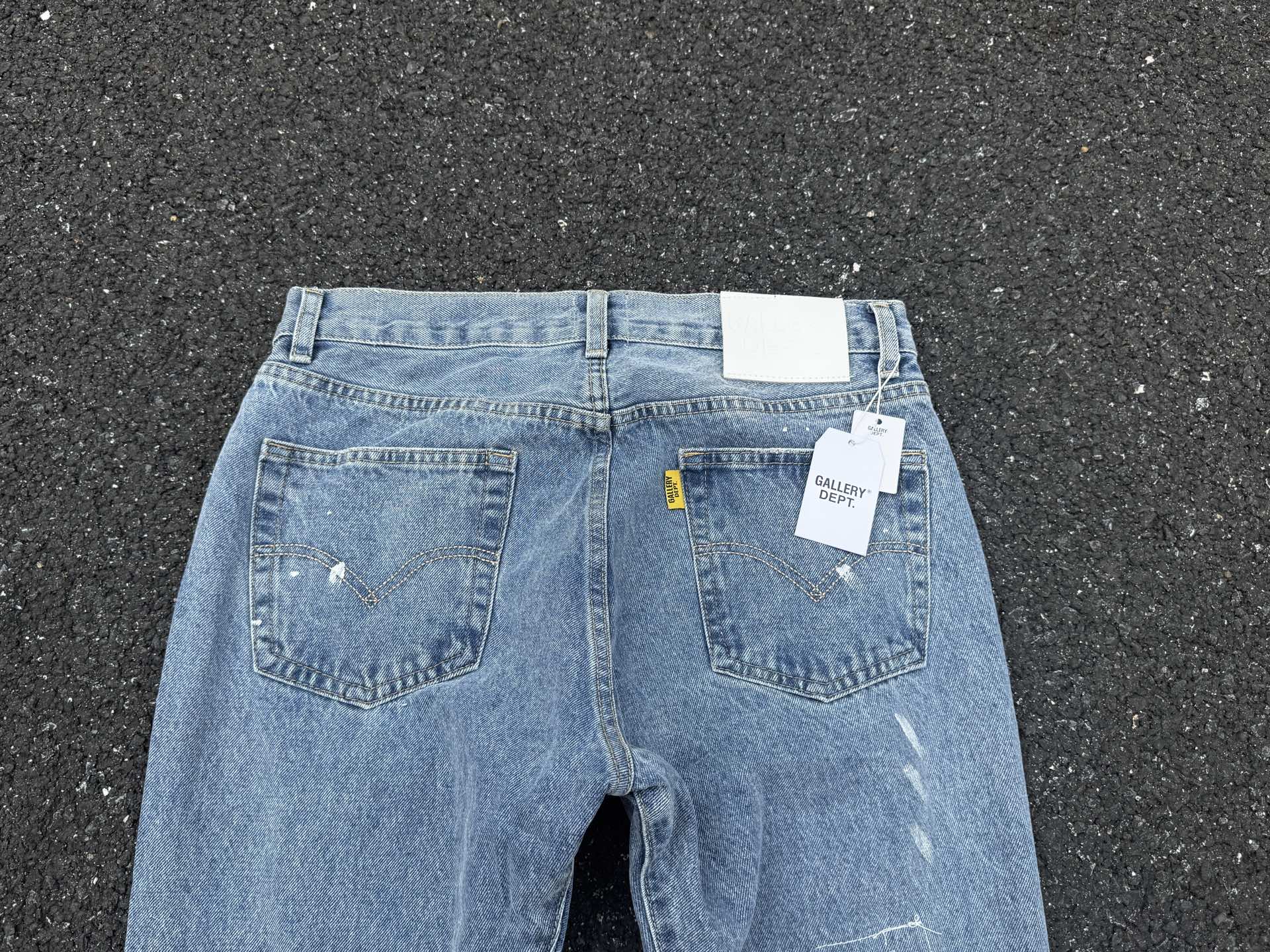 GALLERY.DEPT Distressed Patchwork Flared Jeans