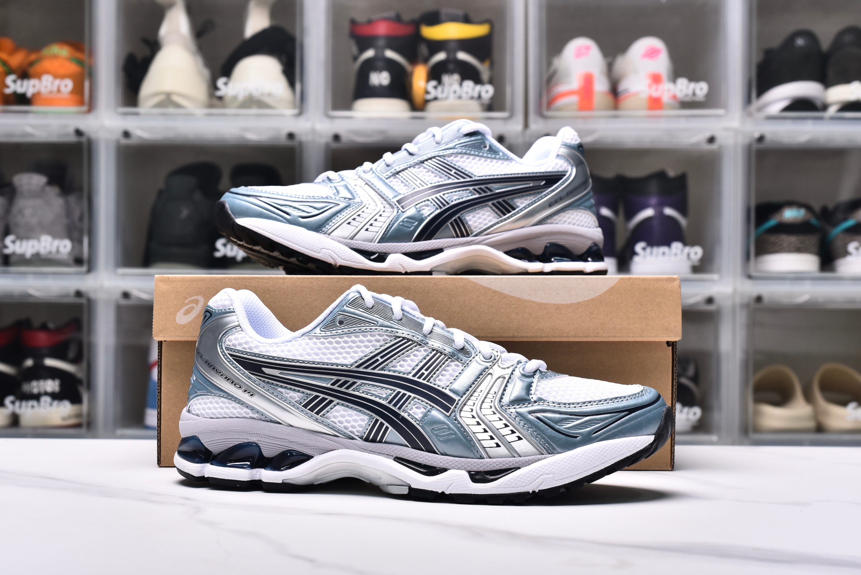 Gel Kayano 14 White Fjord Grey 2024