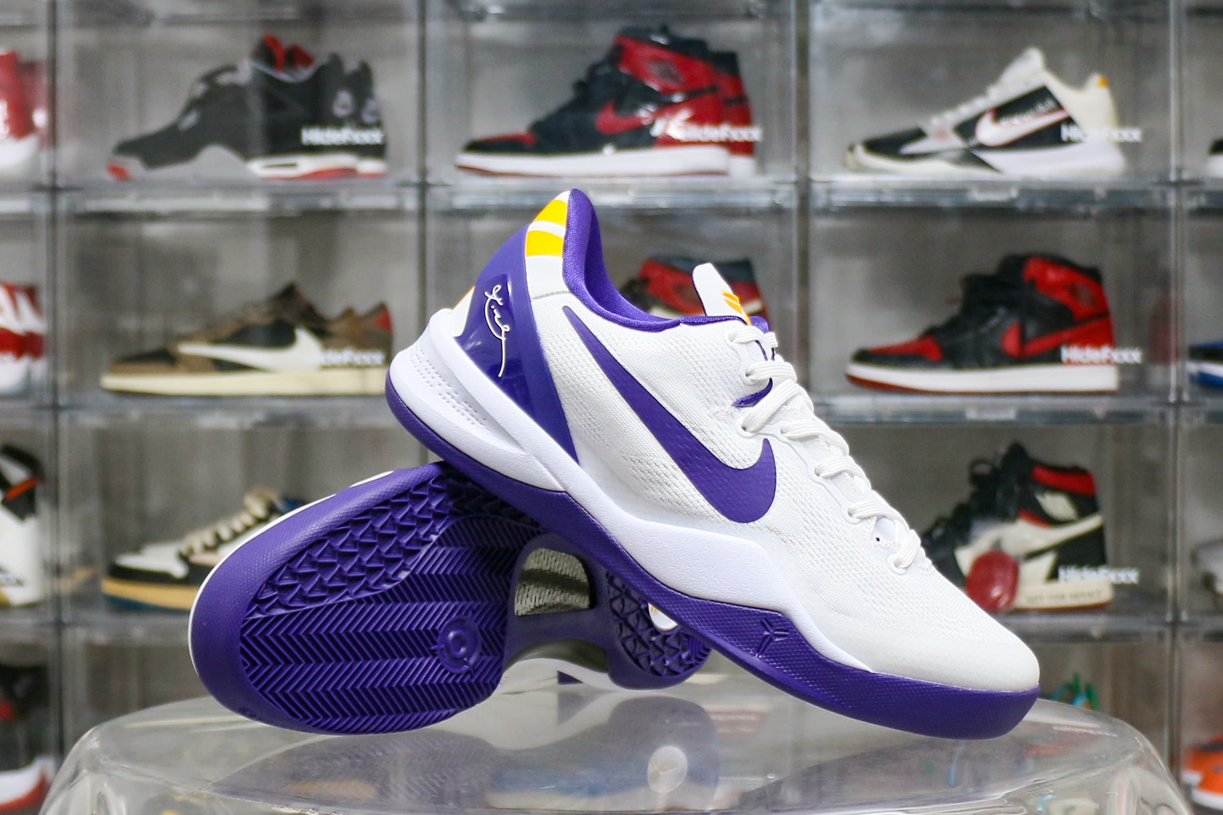 Nike Kobe 8 Protro “LSU White” PE (Ln5 A1)