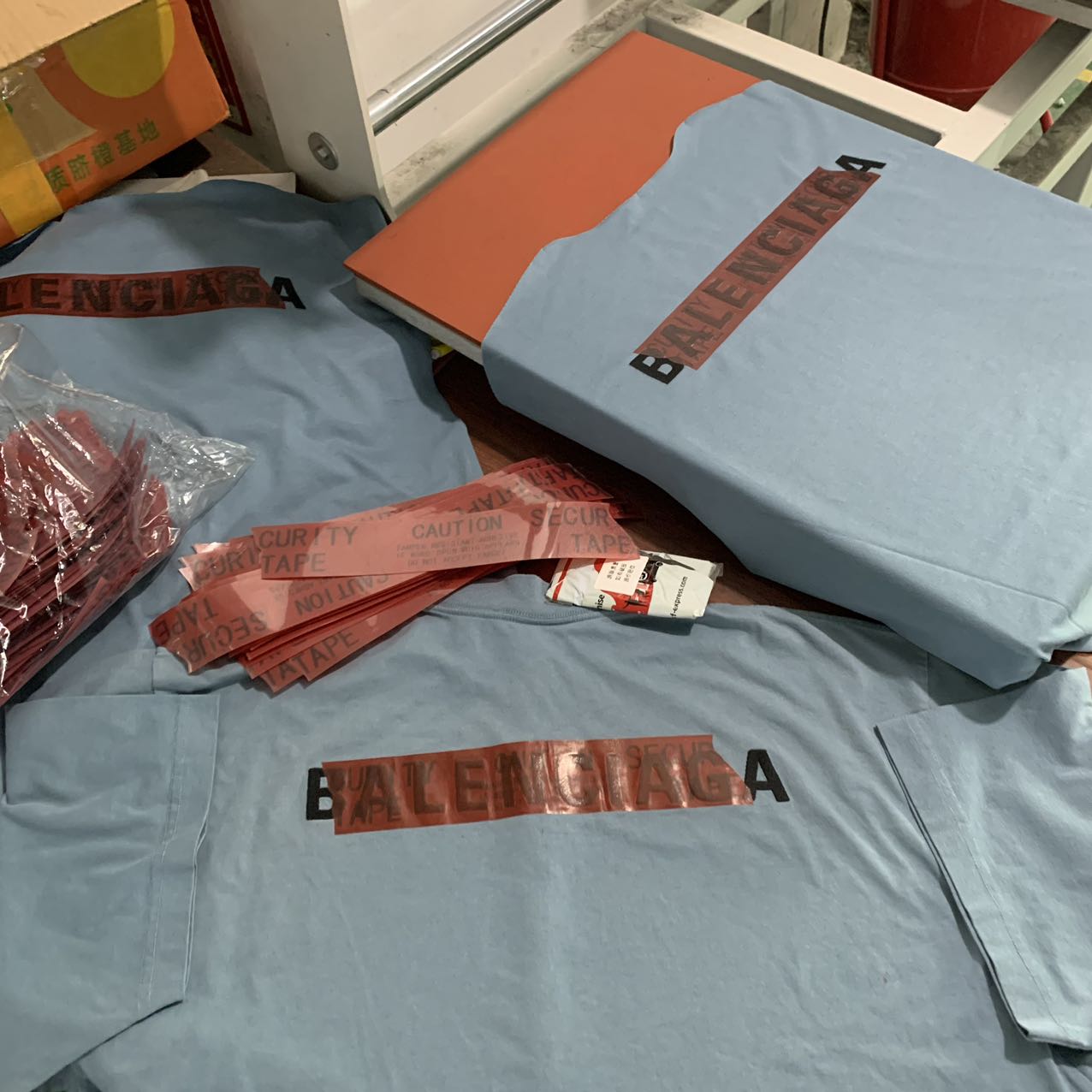 Balanciag@ Embroidery Adhesive Tee