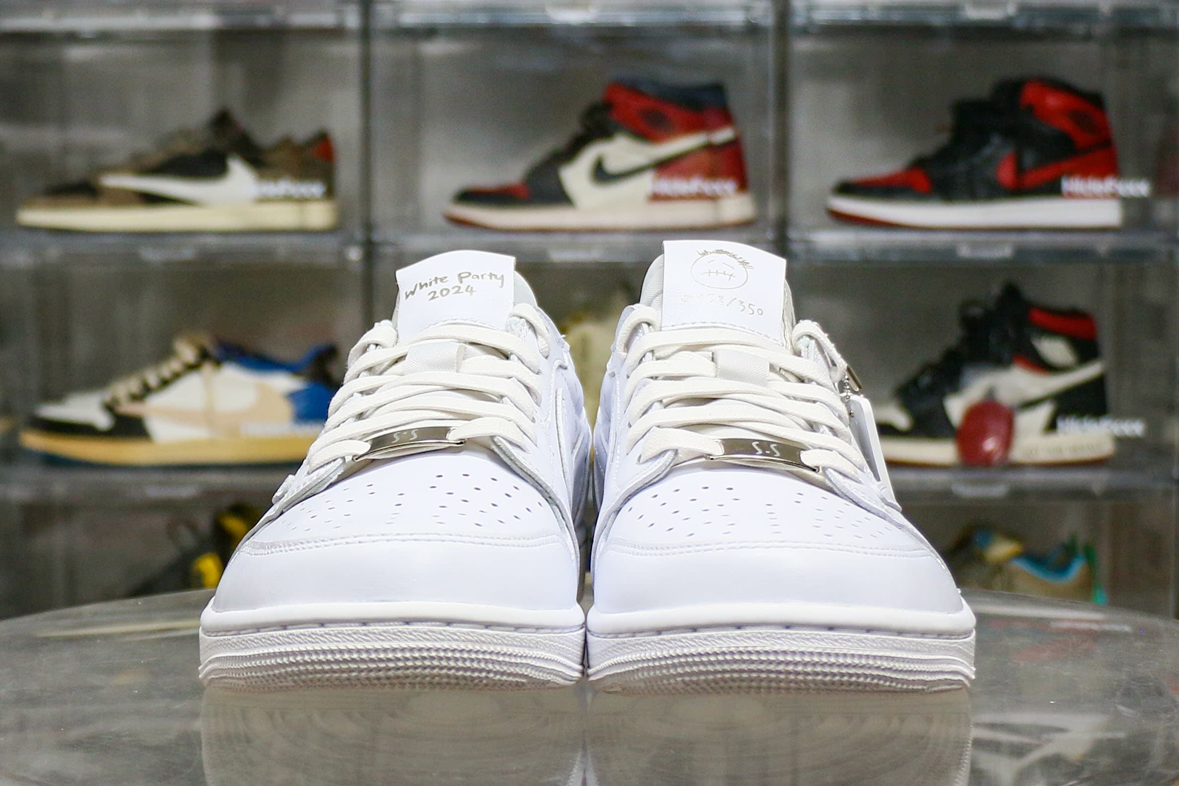 Travis Scott x Air Jordan 1 Retro Low OG SP Michael Rubin White Party (Friends and Family)
